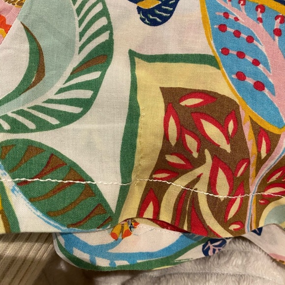 Zara Floral Tropical Baggy Romper Size S - Picture 9 of 14